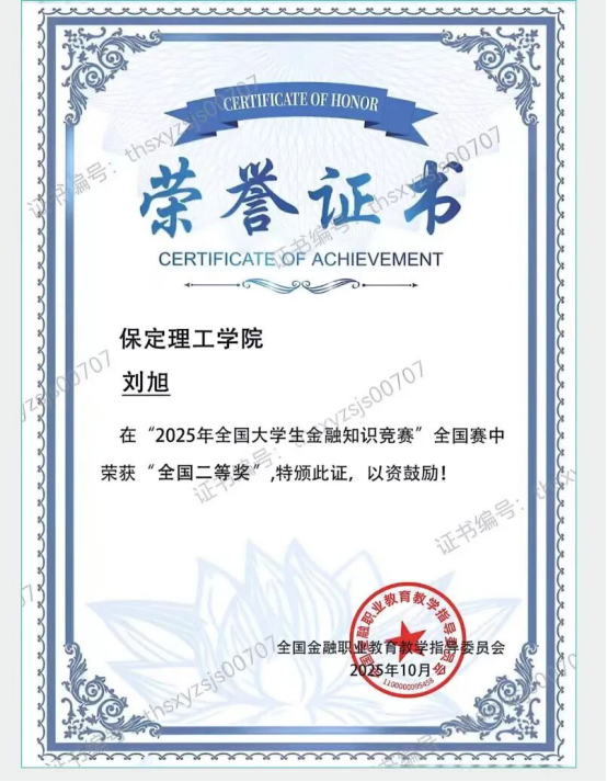 刘旭——国奖风采