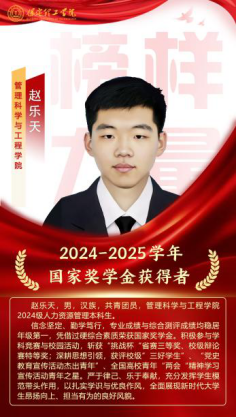 榜样引领┃国家奖学金获得者风采展示   （第八期）